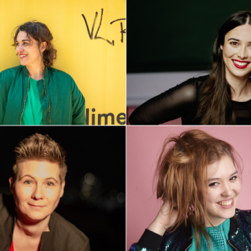 Collage mit vier Frauen
