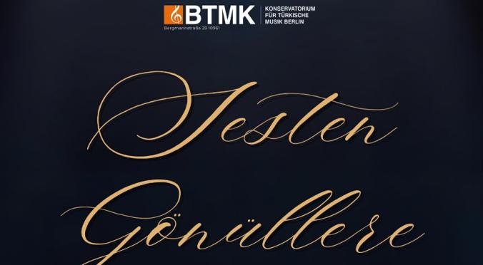 Plakat: ‚Feslen Gönüllere‘ – Konzert am 8. November 2026, 19:00 Uhr in der ufaFabrik, mit Oud, Kanun und Violine.