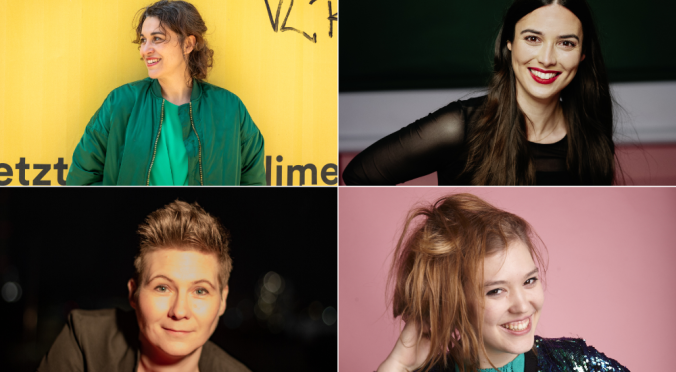 Collage mit vier Frauen